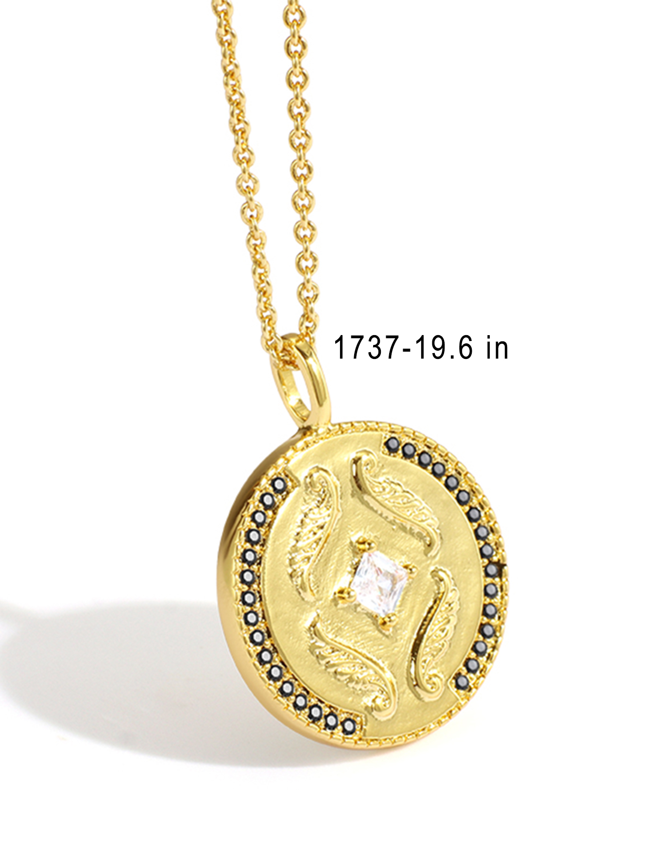 Le Cuivre Plaqué Or 18K Style Simple Style Classique Placage Incruster Couleur Unie Zircon Pendentif display picture 19