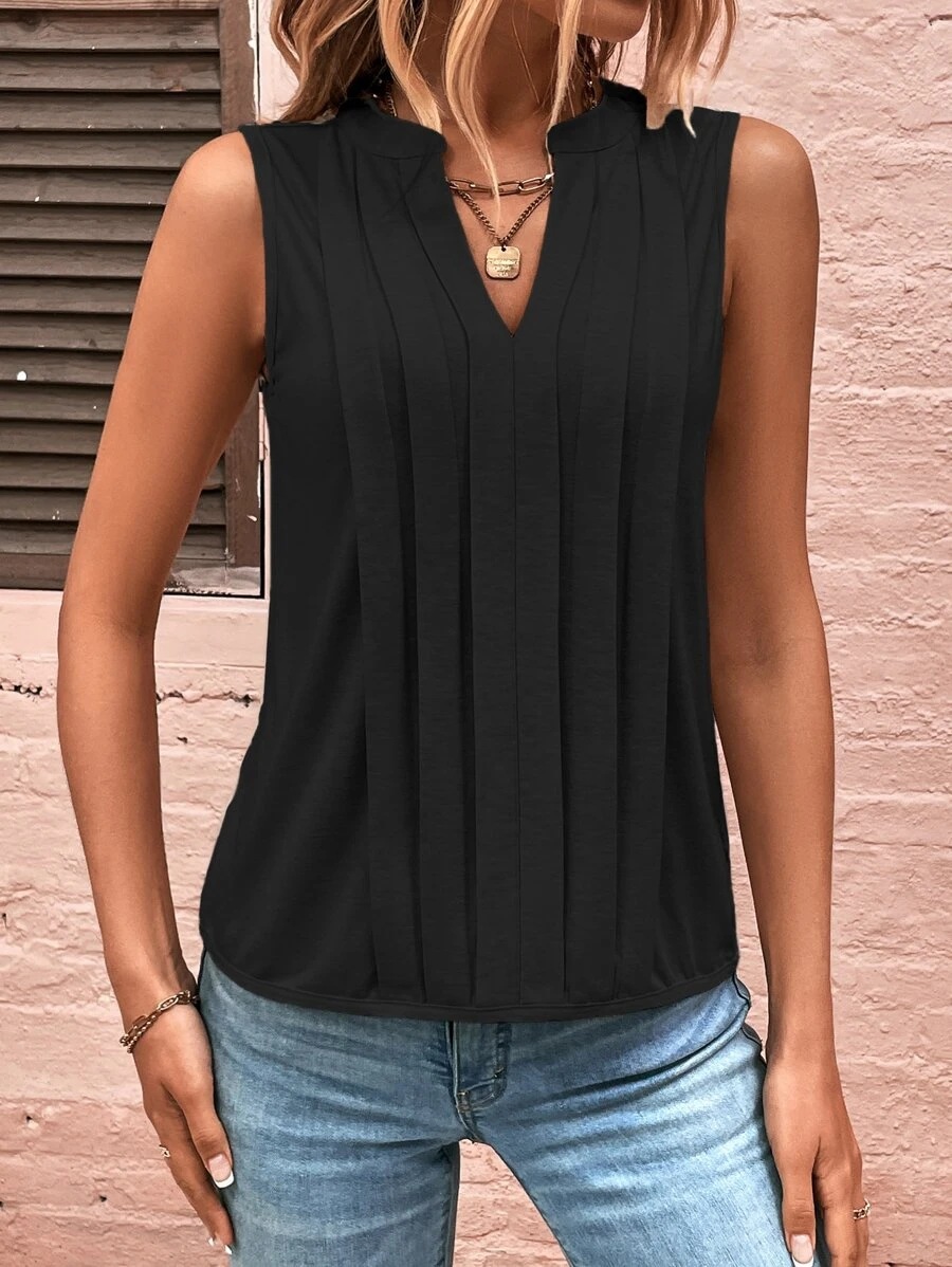 Women's Racerback Tank Tops Sleeveless Blouses Elegant Solid Color display picture 4