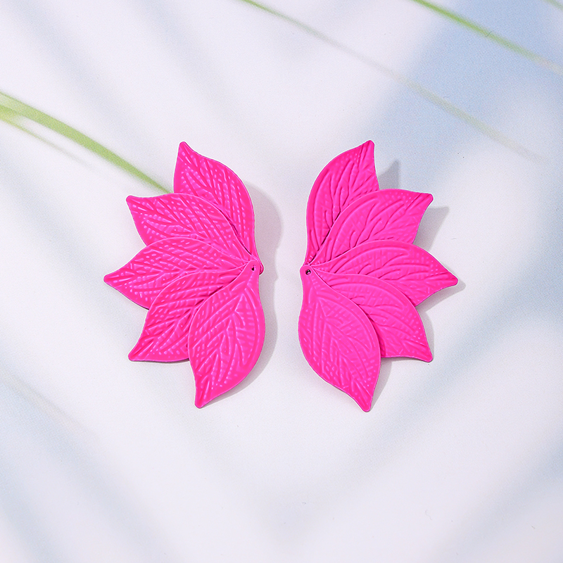 1 Pièce Style Simple Feuille Couches Alliage Boucles D'Oreilles display picture 3