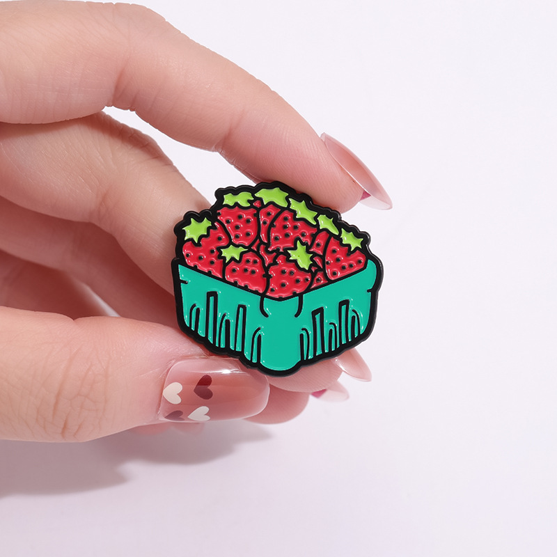 Cartoon Style Cute Cowboy Style Car Strawberry Shoe Alloy Stamping Stoving Varnish Plating Unisex Brooches display picture 16