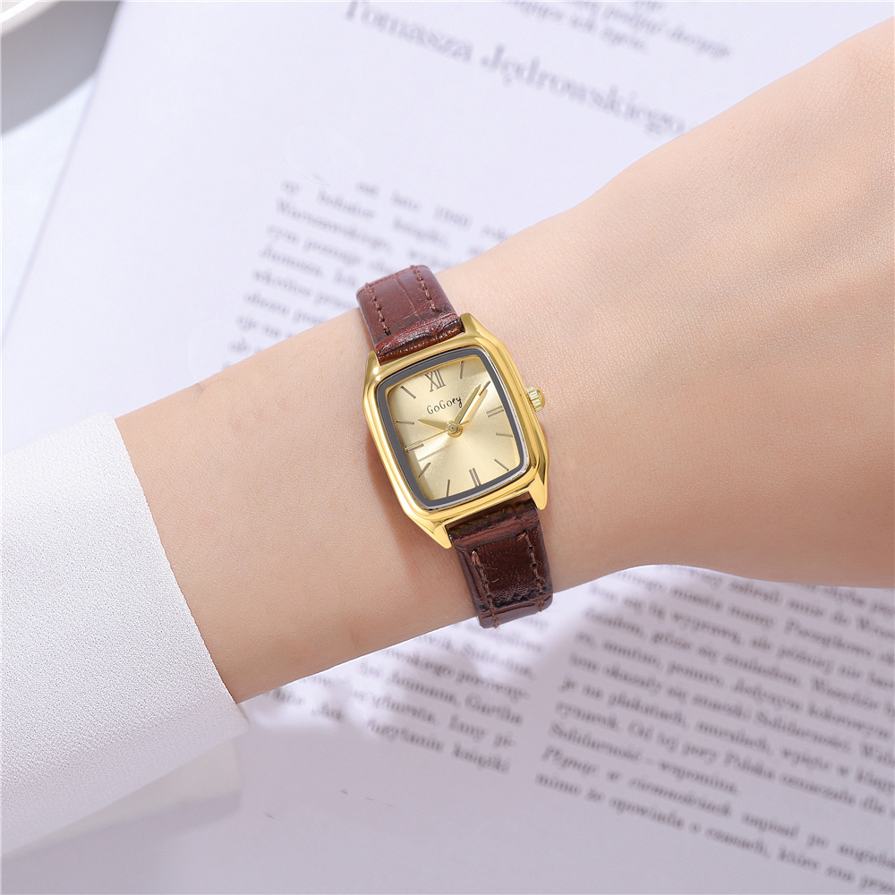 De Base Style Moderne Style Classique Carré Boucle Quartz Femmes De Montres display picture 4