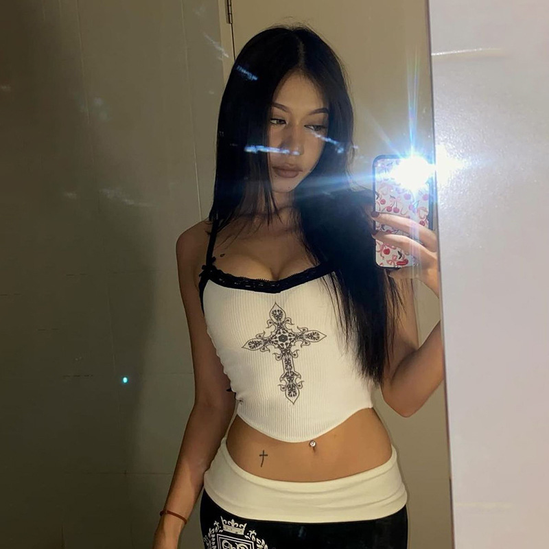Women's Camisole Tank Tops Sexy Cross display picture 7