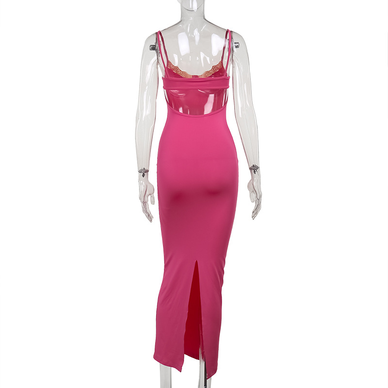 Women's Sheath Dress Sexy V Neck Sleeveless Solid Color Maxi Long Dress Holiday Daily display picture 11