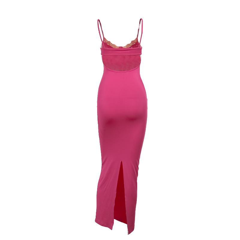 Femmes Robe Fourreau Sexy Col En V Sans Manches Couleur Unie Maxi Longue Robe Vacances Du Quotidien display picture 20