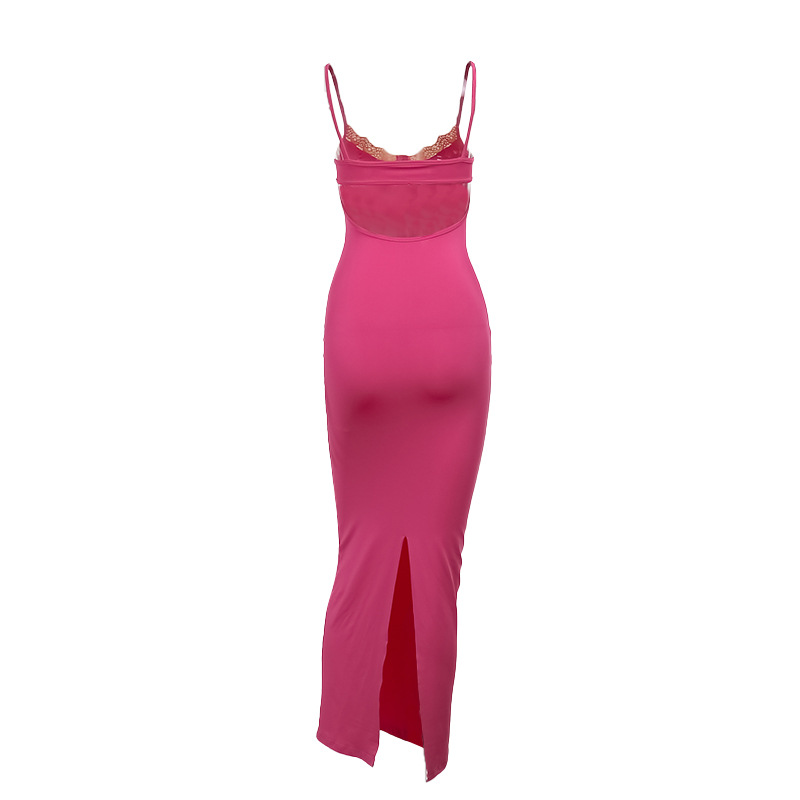 Women's Sheath Dress Sexy V Neck Sleeveless Solid Color Maxi Long Dress Holiday Daily display picture 20