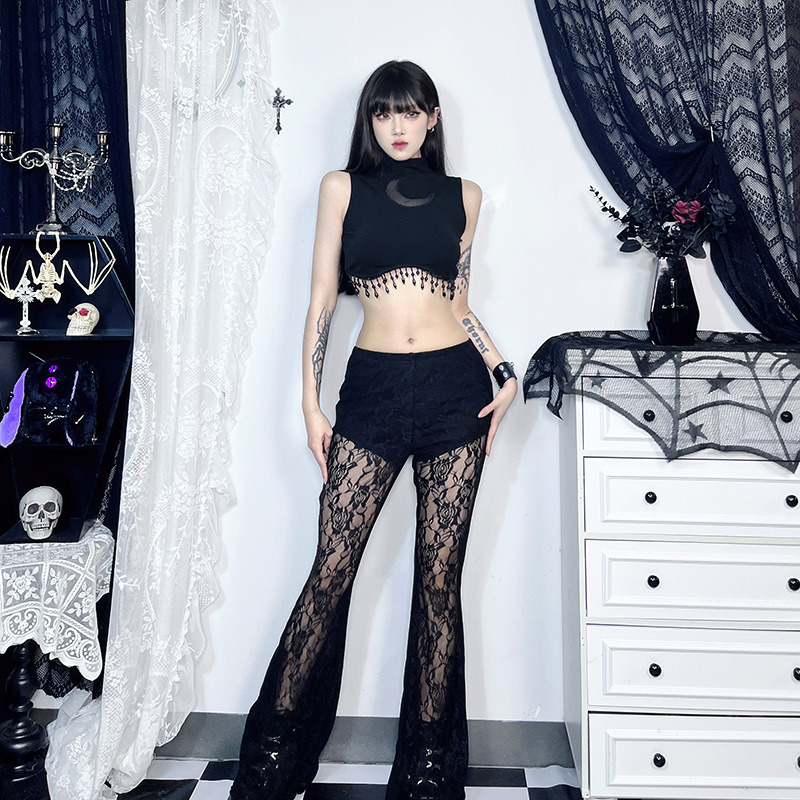Party Bar Women's Punk Moon Polyester Pants Sets Pants Sets display picture 24