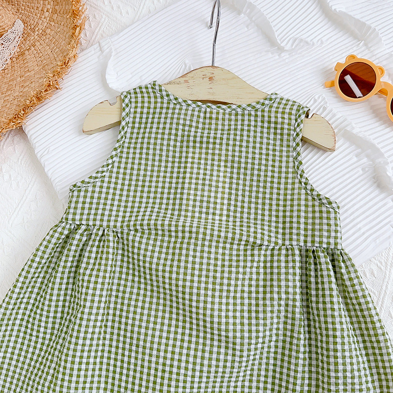 Casual Plaid Cotton Blend Girls Dresses display picture 8