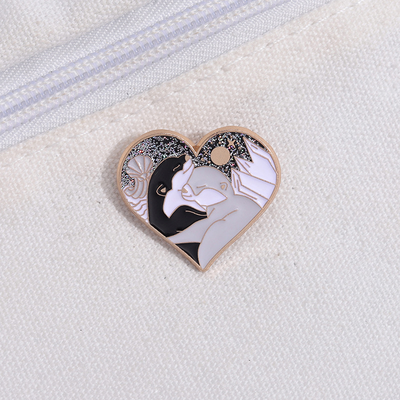 Cartoon Style Cute Cowboy Style Animal Letter Heart Shape Alloy Stamping Stoving Varnish Plating Unisex Brooches display picture 7