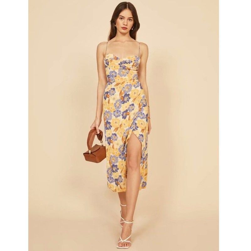 Women's Strap Dress Vacation Strap Printing Sleeveless Flower Midi Dress Holiday Daily display picture 2