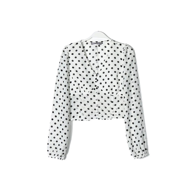 Women's Blouse Long Sleeve Blouses Streetwear Polka Dots display picture 2