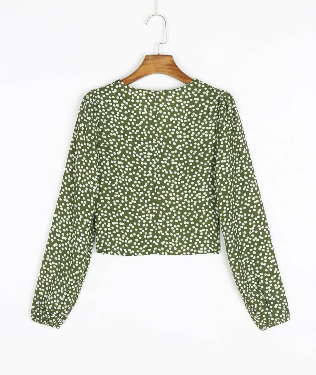 Women's Blouse Long Sleeve Blouses Printing Button Vacation Polka Dots display picture 2