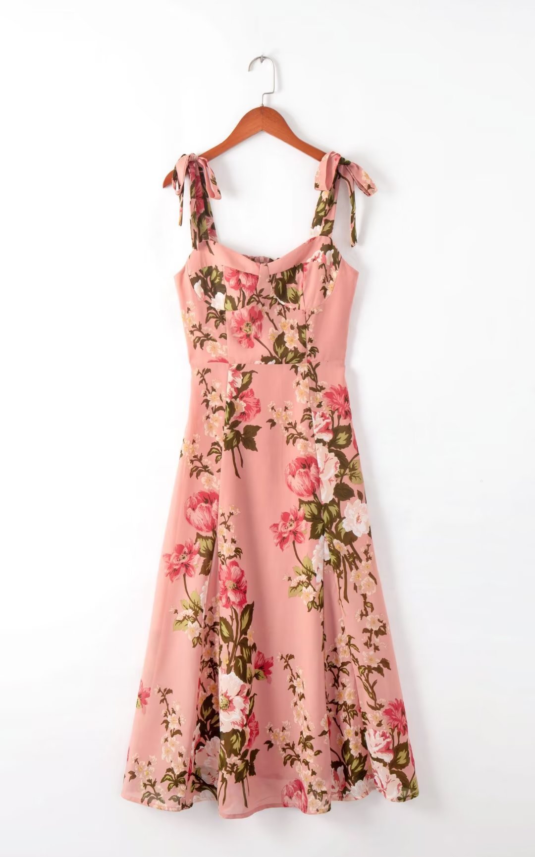 Women's Strap Dress Vacation Strap Backless Sleeveless Ditsy Floral Midi Dress Daily display picture 6