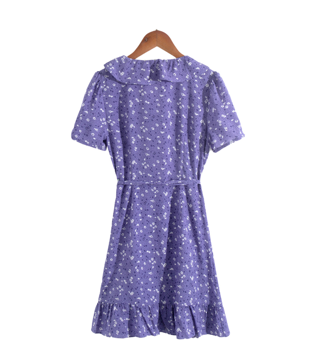 Women's Regular Dress Streetwear V Neck Short Sleeve Ditsy Floral Above Knee Holiday Daily display picture 5