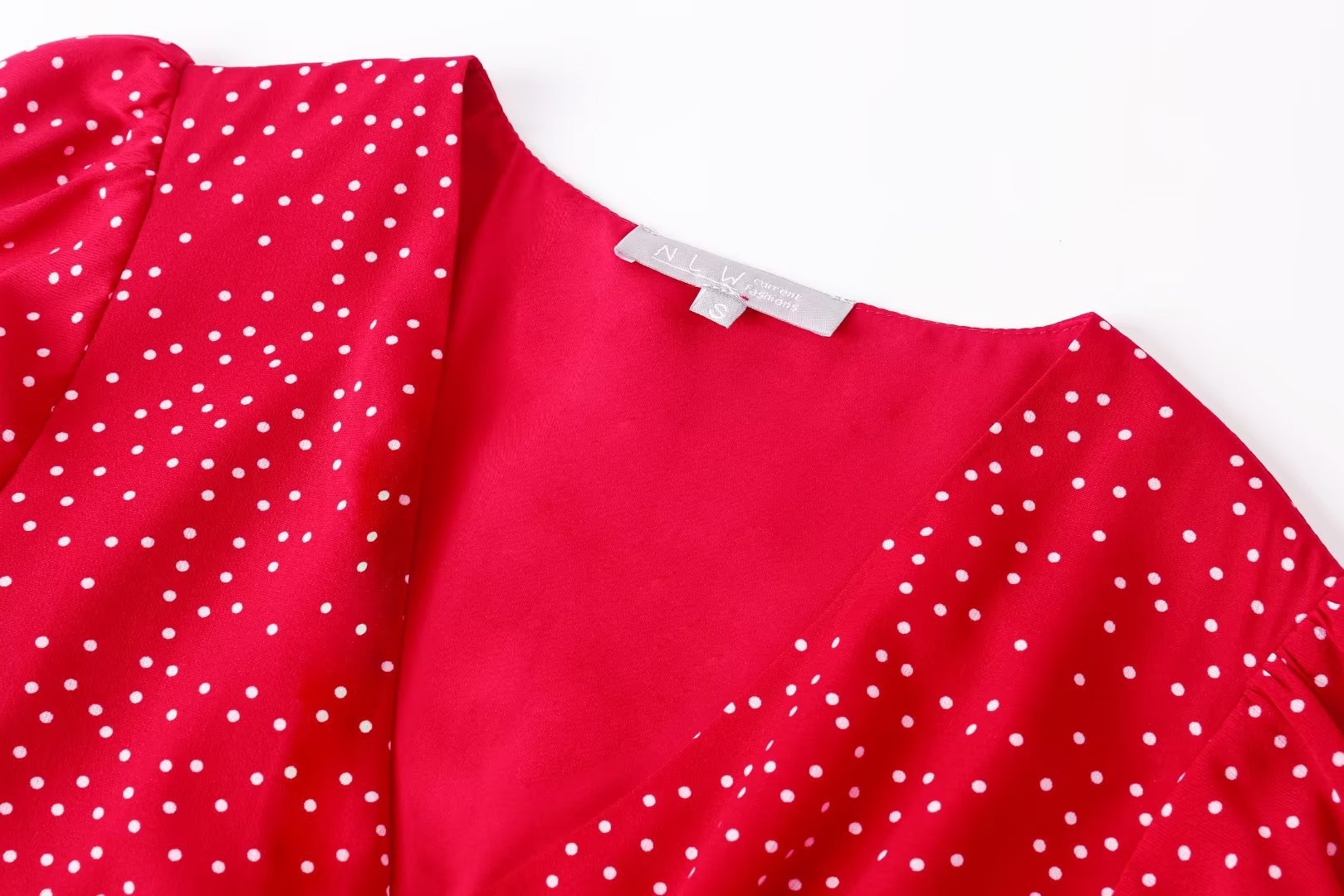 Women's Regular Dress Streetwear V Neck Tassel Short Sleeve Polka Dots Knee-Length Holiday Daily display picture 7