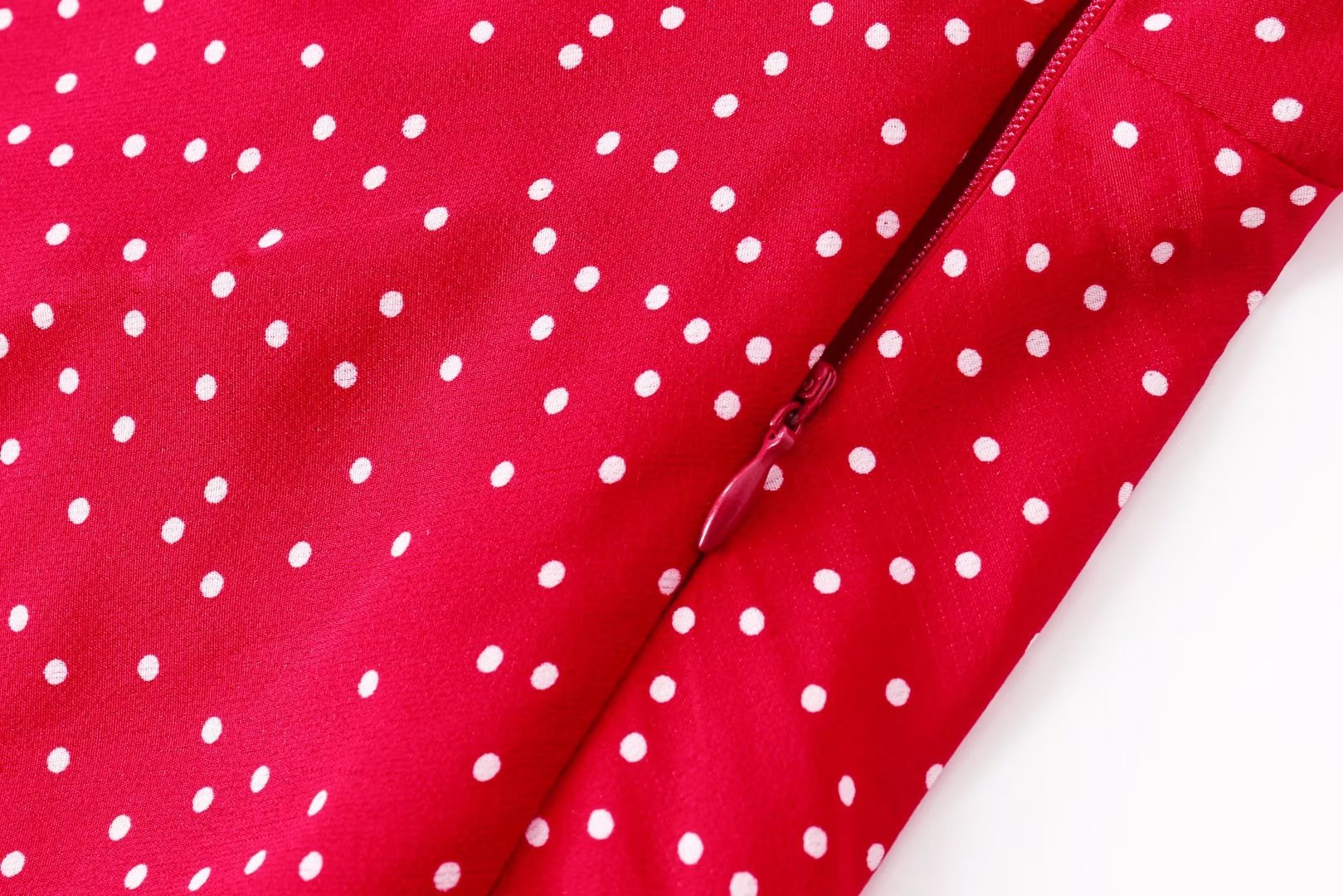 Women's Regular Dress Streetwear V Neck Tassel Short Sleeve Polka Dots Knee-Length Holiday Daily display picture 12