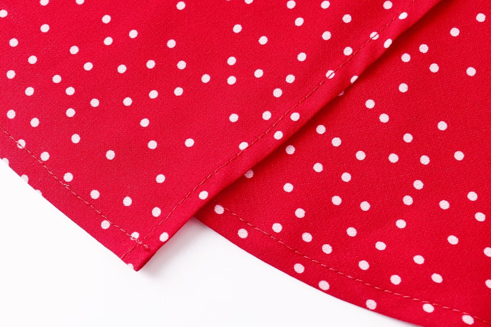 Women's Regular Dress Streetwear V Neck Tassel Short Sleeve Polka Dots Knee-Length Holiday Daily display picture 15