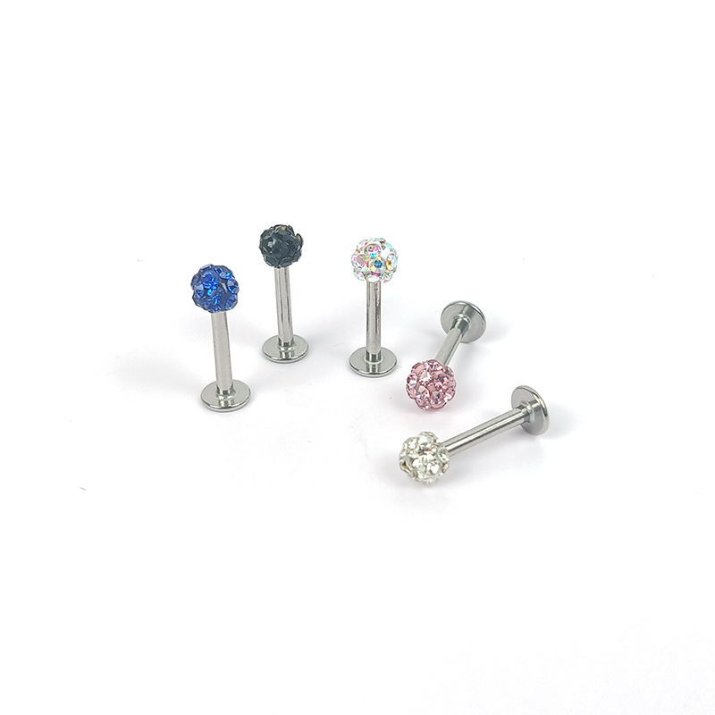1 Piece Ear Cartilage Rings & Studs Simple Style Geometric 304 Stainless Steel Lip Rings display picture 11