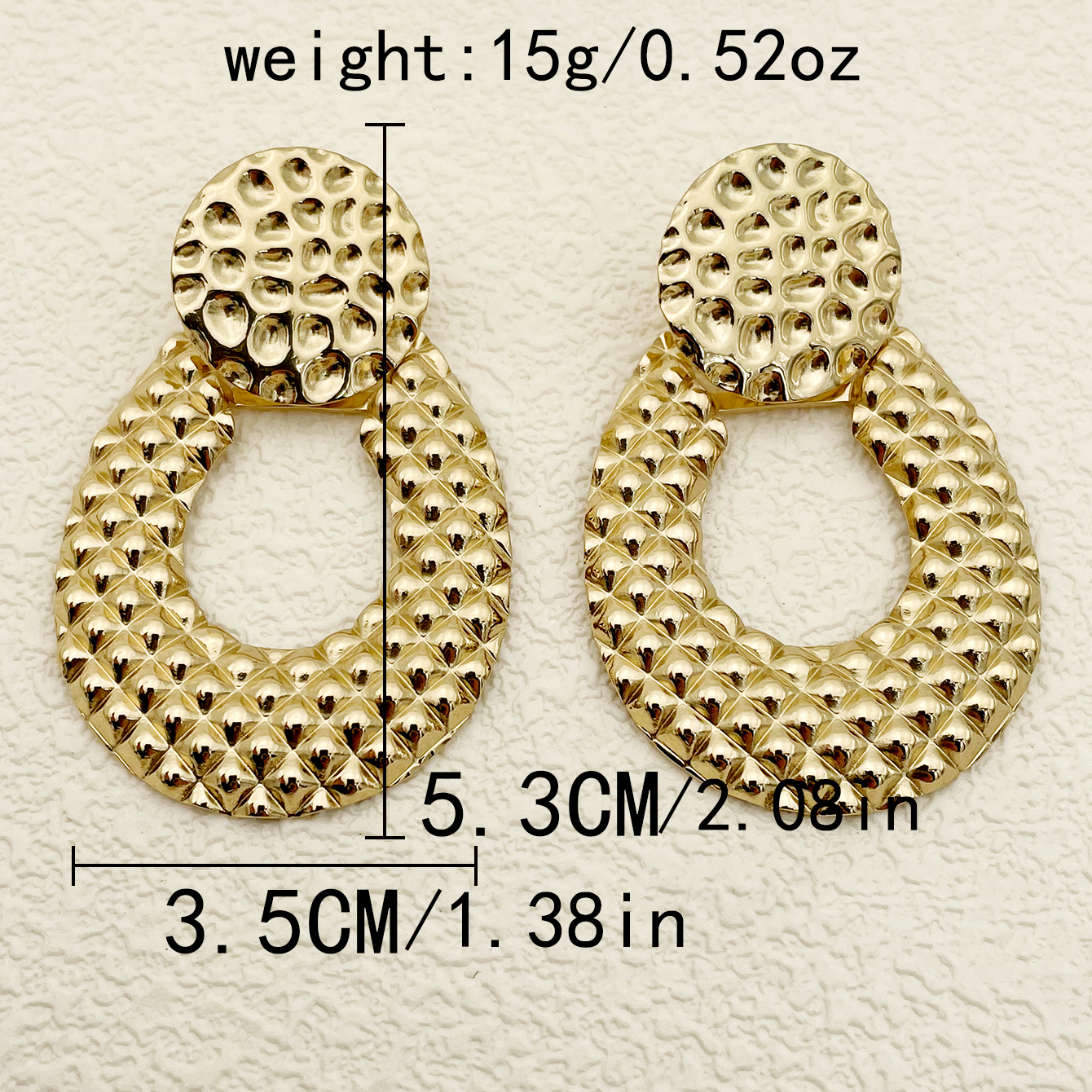 1 Pair Basic Modern Style Classic Style Round Flower Plating 304 Stainless Steel Gold Plated Drop Earrings display picture 6
