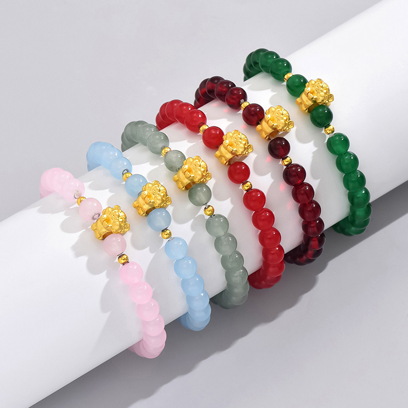 Classic Style Geometric Alloy Glass Beaded Women's Bracelets display picture 1