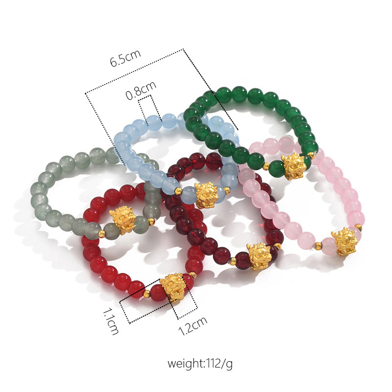 Classic Style Geometric Alloy Glass Beaded Women's Bracelets display picture 2