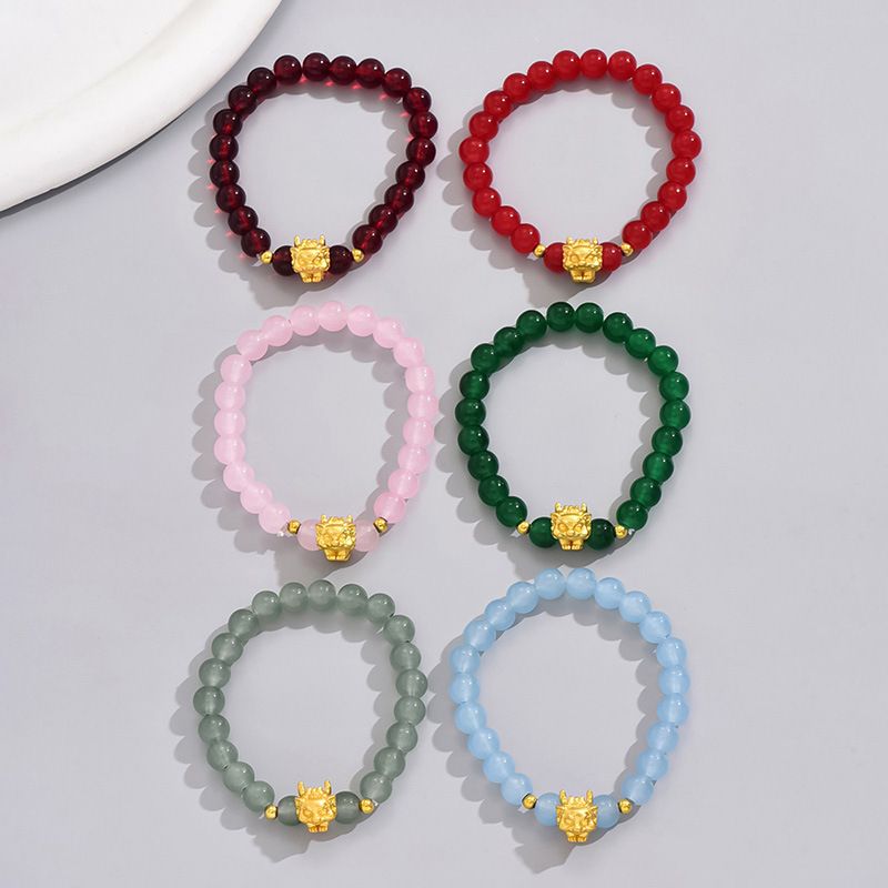 Classic Style Geometric Alloy Glass Beaded Women's Bracelets display picture 3