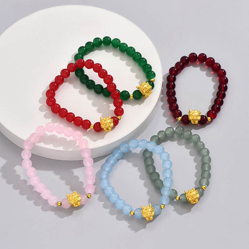 Classic Style Geometric Alloy Glass Beaded Women's Bracelets display picture 4