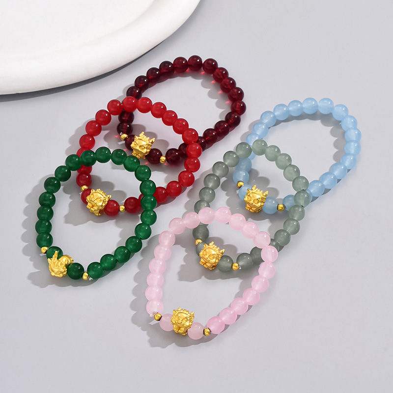 Classic Style Geometric Alloy Glass Beaded Women's Bracelets display picture 5