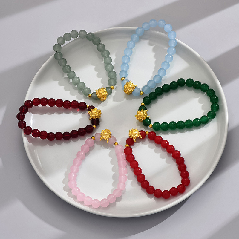 Classic Style Geometric Alloy Glass Beaded Women's Bracelets display picture 6