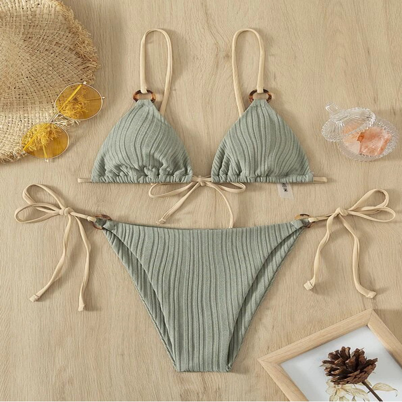 Women's Solid Color 2 Piece Set Bikinis display picture 23