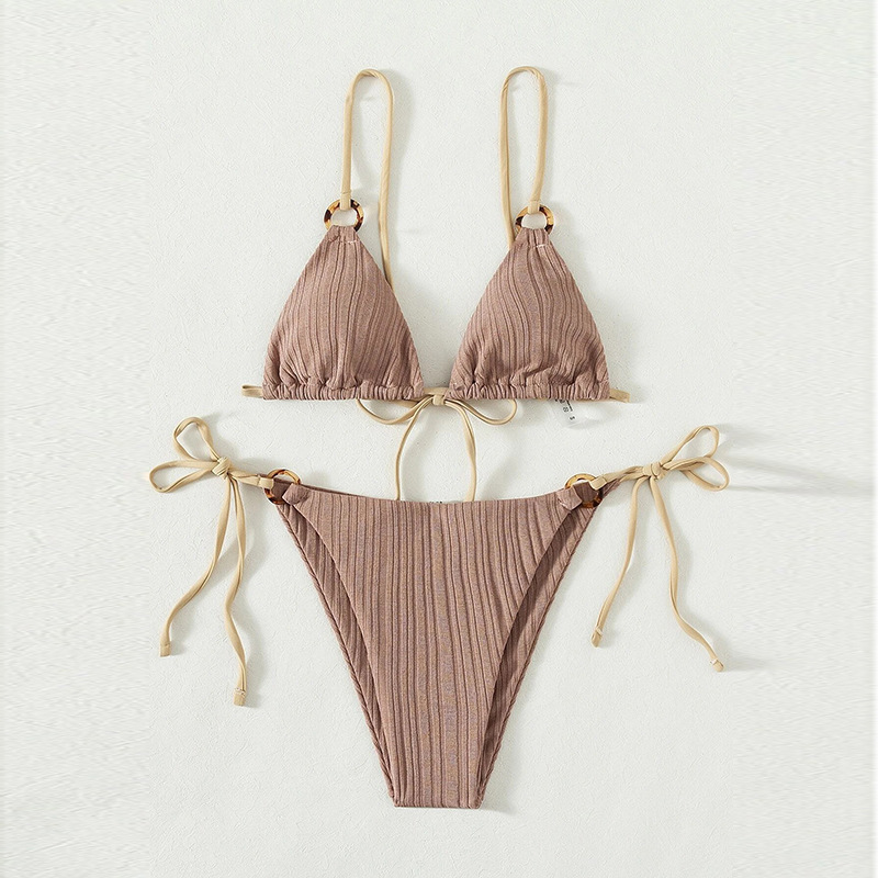 Women's Solid Color 2 Piece Set Bikinis display picture 29