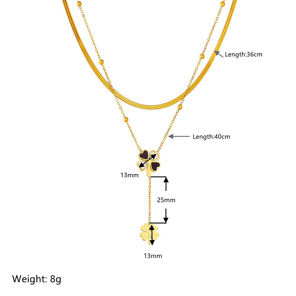 Titan Stahl Vintage-Stil Einfacher Stil Einfarbig Halskette Mit Anhänger display picture 2