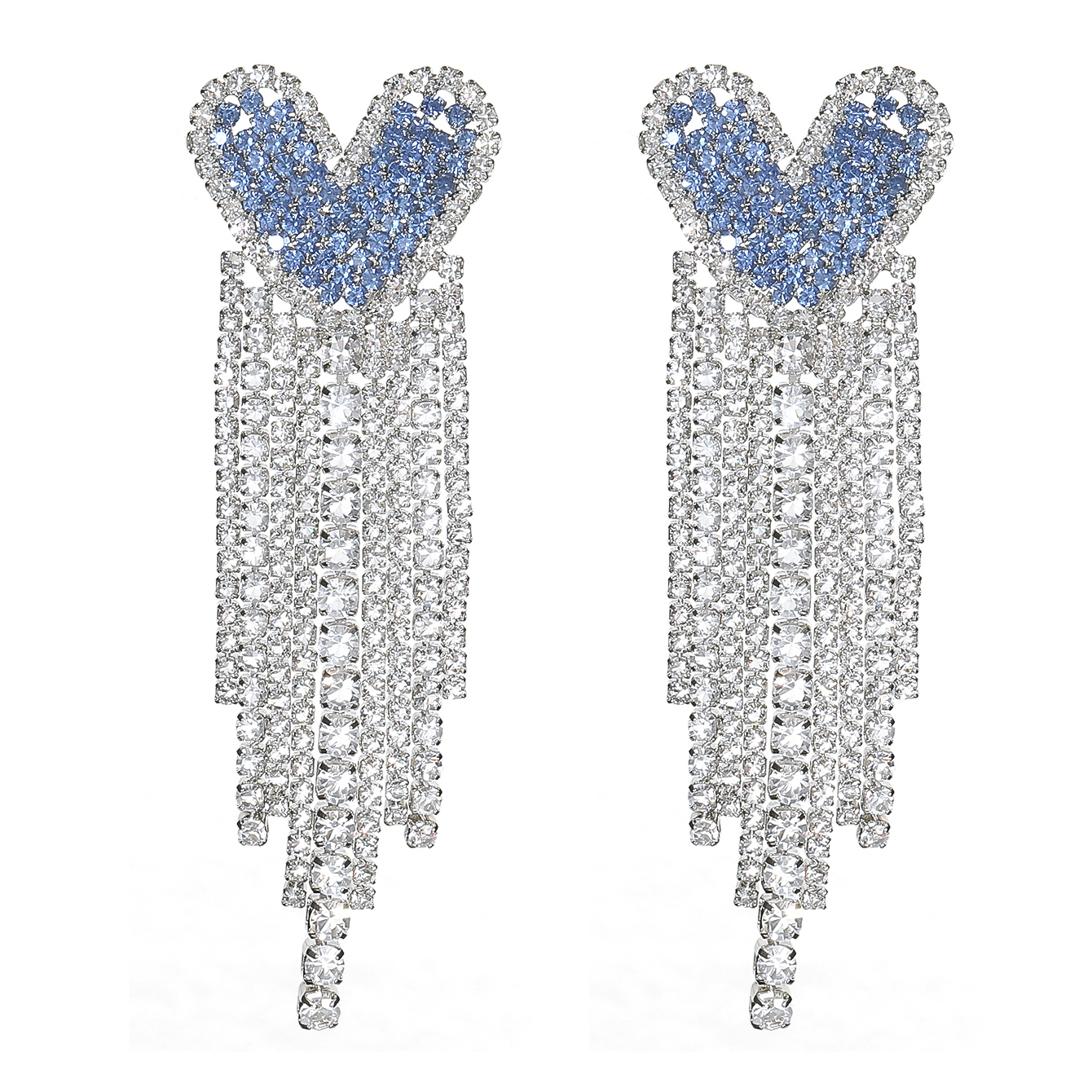 1 Pair Simple Style Classic Style Solid Color Inlay 304 Stainless Steel 316 Stainless Steel  Rhinestones Drop Earrings display picture 4
