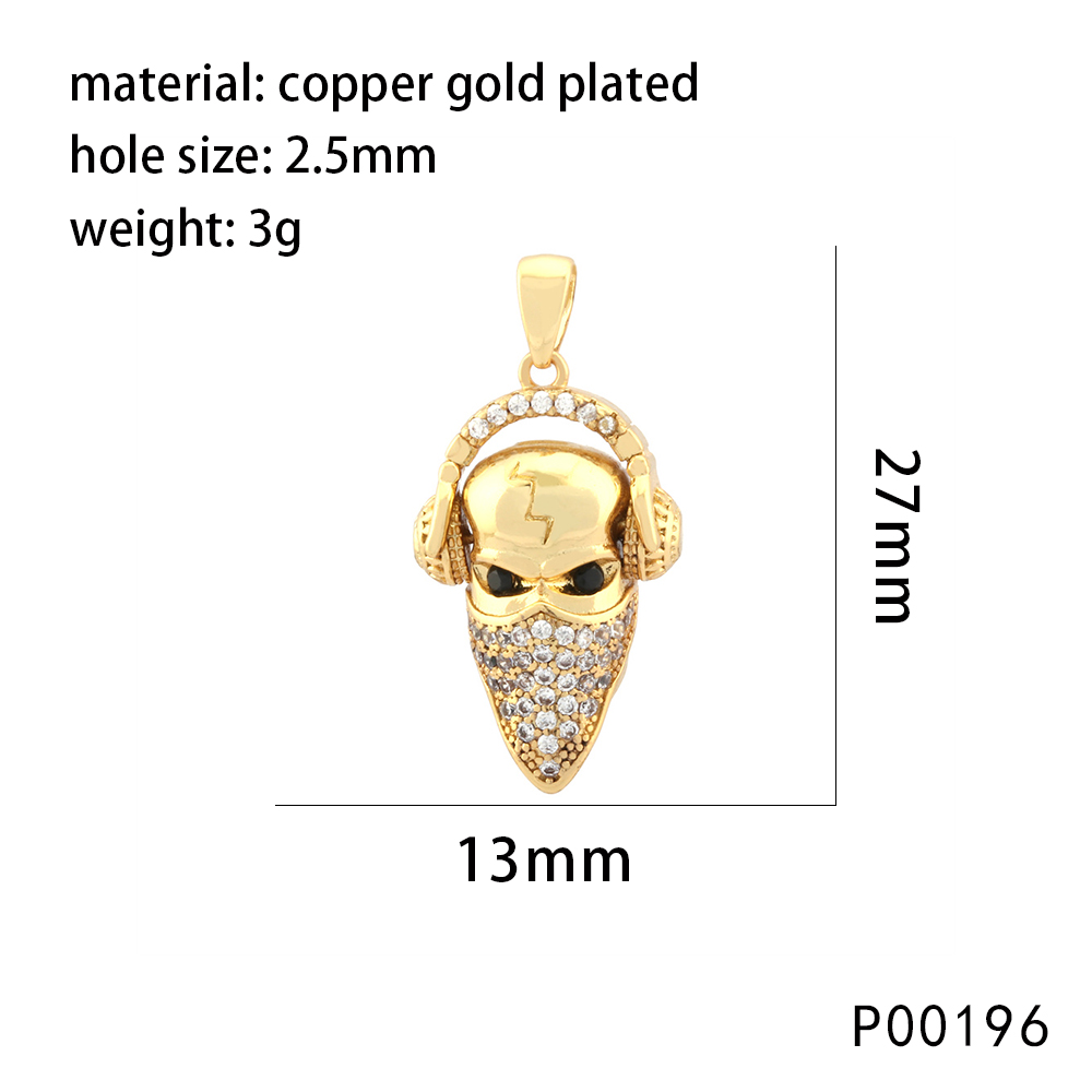 1 Piece 25*15mm Copper Zircon 18K Gold Plated Geometric Devil's Eye Heart Shape Pendant Chain display picture 9
