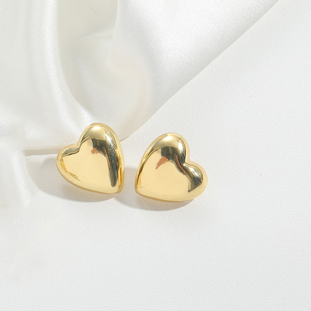 1 Pair Basic Modern Style Classic Style Heart Shape Inlay Copper Artificial Pearls Drop Earrings Ear Studs display picture 4