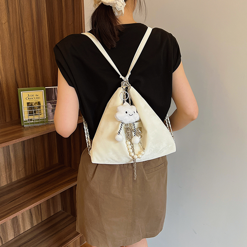 Frau Mittel Pu-Leder Einfarbig Bogenknoten Basic Klassischer Stil Reißverschluss Schultertasche display picture 6