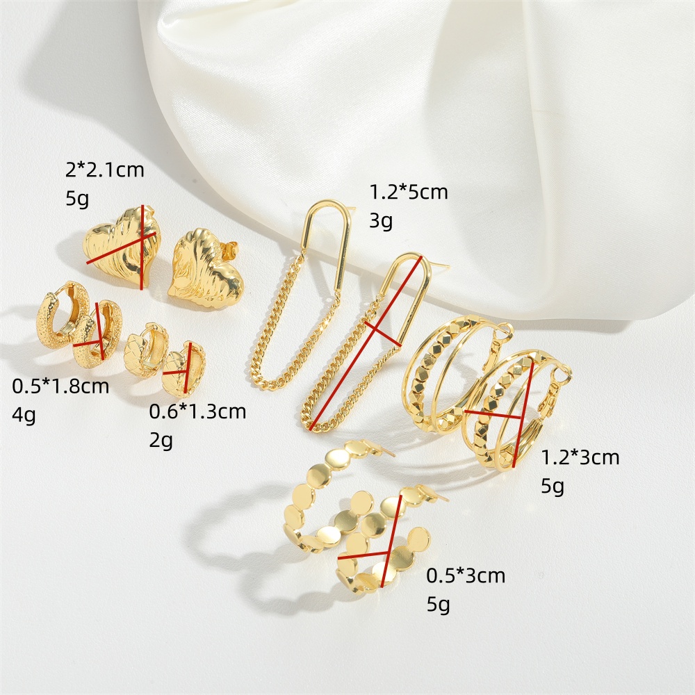 1 Pair Basic Modern Style Classic Style Heart Shape Enamel Copper Hoop Earrings Drop Earrings display picture 7