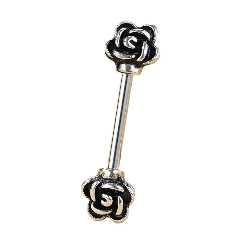 1 Piece Nipple Rings & Studs Basic Modern Style Classic Style Rose 304 Stainless Steel Nipple Rings & Studs display picture 1