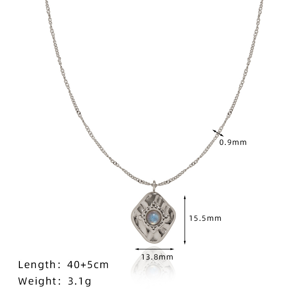 Copper Basic Modern Style Classic Style Plating Inlay Solid Color Zircon Pendant Necklace display picture 2