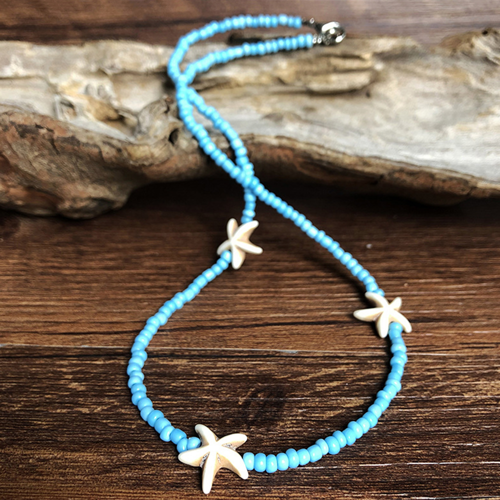 Wholesale Jewelry Simple Style Classic Style Starfish Shell Resin Shell Beaded Choker display picture 5