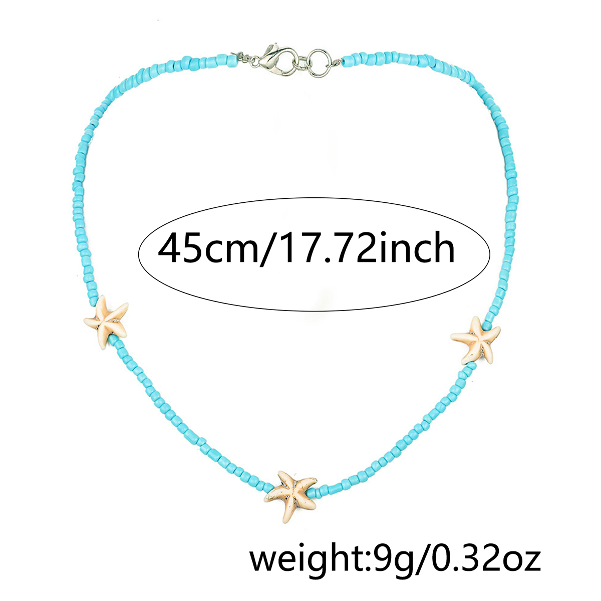 Wholesale Jewelry Simple Style Classic Style Starfish Shell Resin Shell Beaded Choker display picture 2