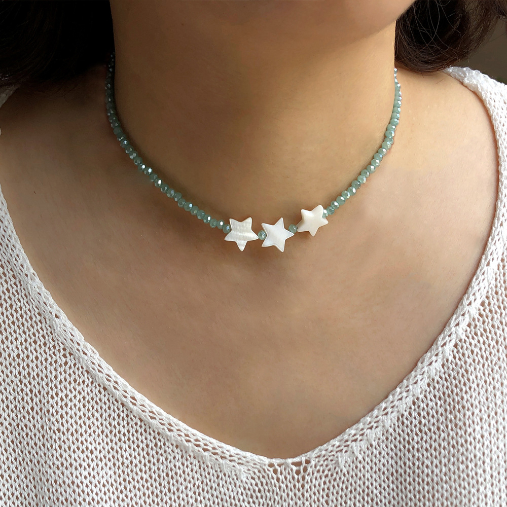 Wholesale Jewelry Simple Style Classic Style Starfish Shell Resin Shell Beaded Choker display picture 6