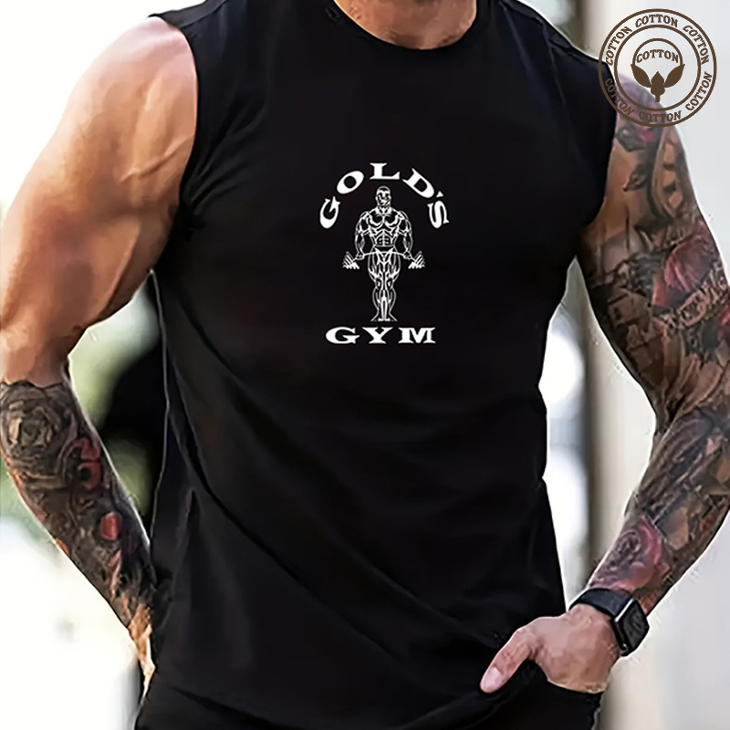 Men's Skull Simple Style Round Neck Sleeveless Regular Fit Men's Tops display picture 6