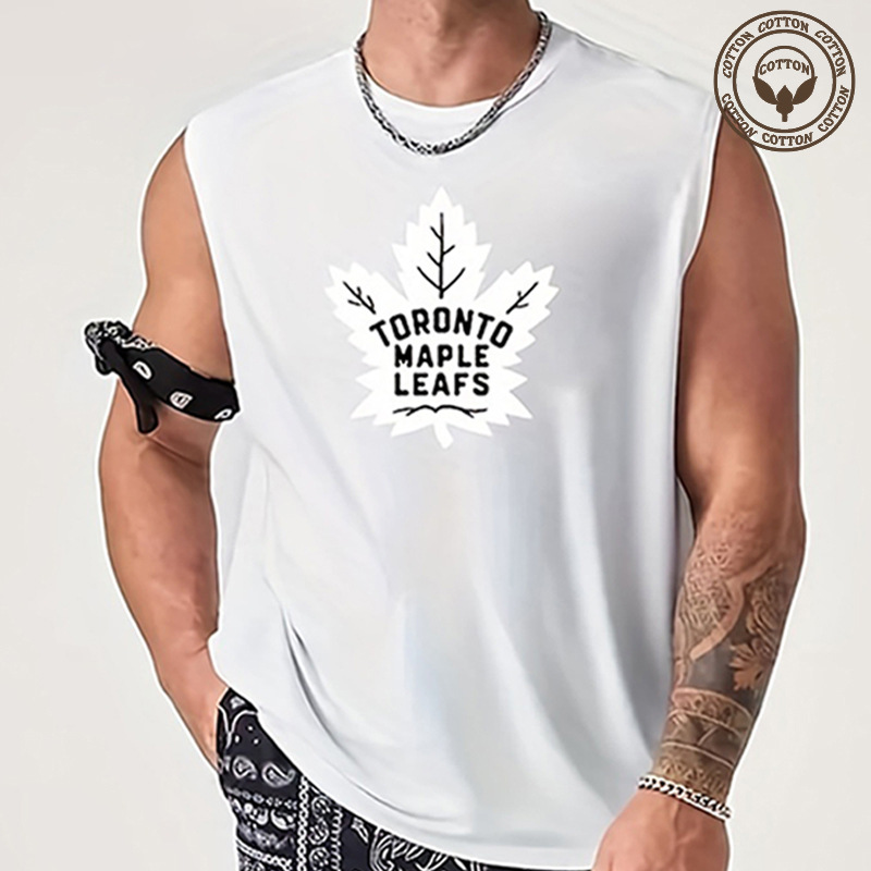 Hombres Letra Estilo Simple Cuello Redondo Sin Mangas Ajuste Regular Tops Hombre display picture 5