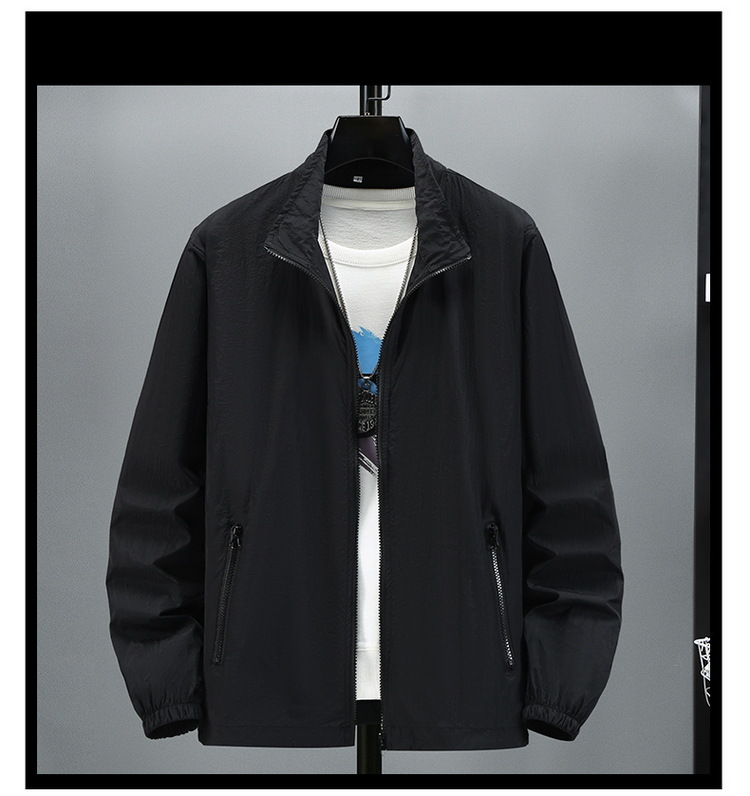 Men's Simple Style Solid Color Jacket display picture 7
