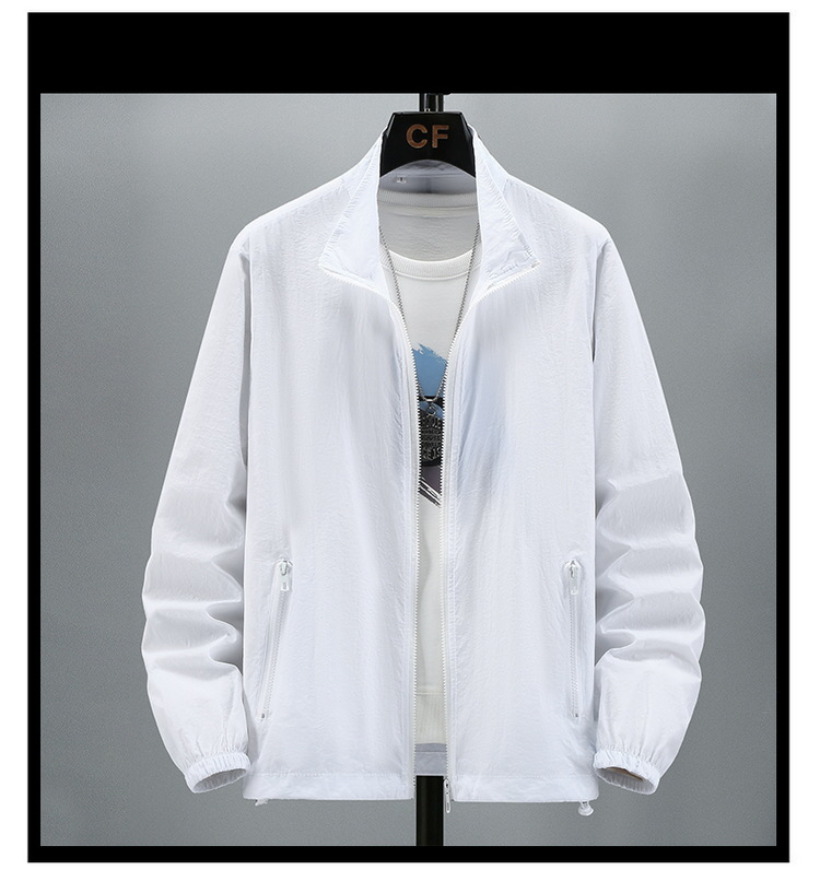 Men's Simple Style Solid Color Jacket display picture 9