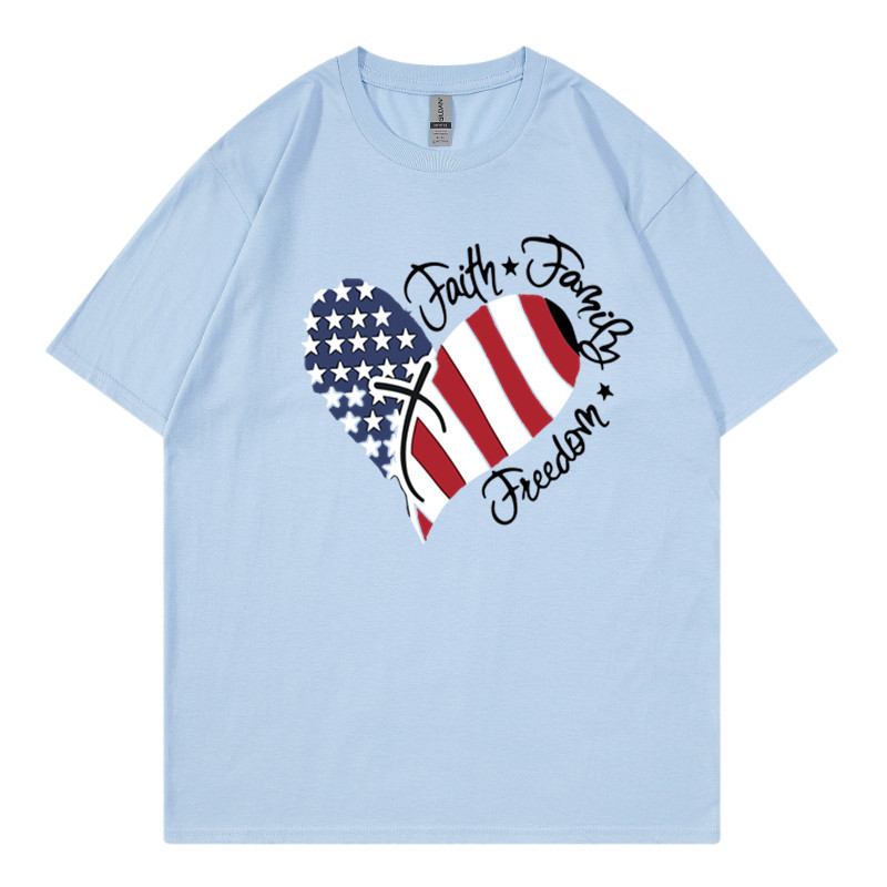 Women's T-shirt Short Sleeve T-Shirts Simple Style American Flag Butterfly display picture 1