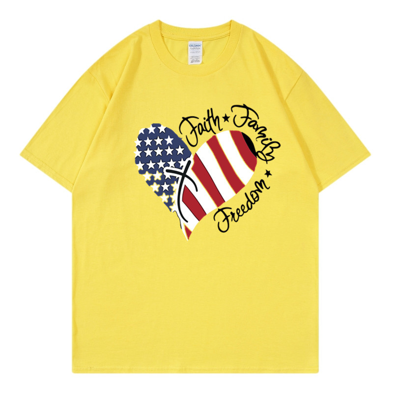 Women's T-shirt Short Sleeve T-Shirts Simple Style American Flag Butterfly display picture 4