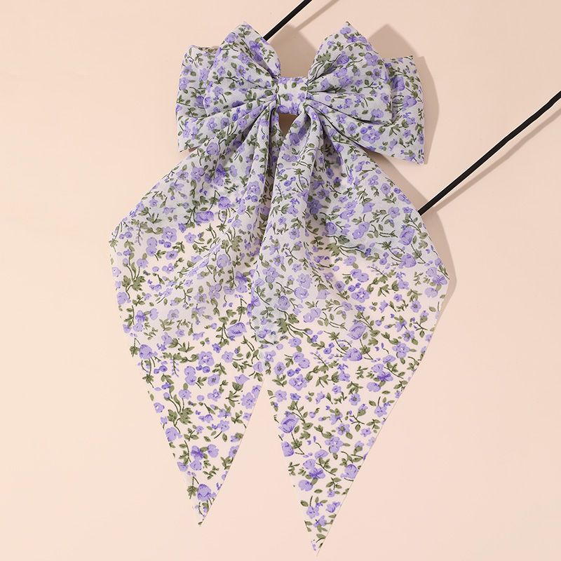 Women's Beach Sweet Simple Style Ditsy Floral Fruit Heart Shape Alloy Cloth Printing Hair Clip display picture 30