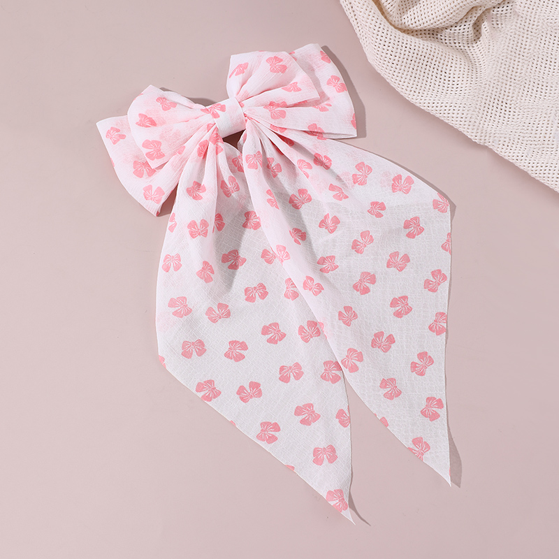 Women's Beach Sweet Simple Style Ditsy Floral Fruit Heart Shape Alloy Cloth Printing Hair Clip display picture 41