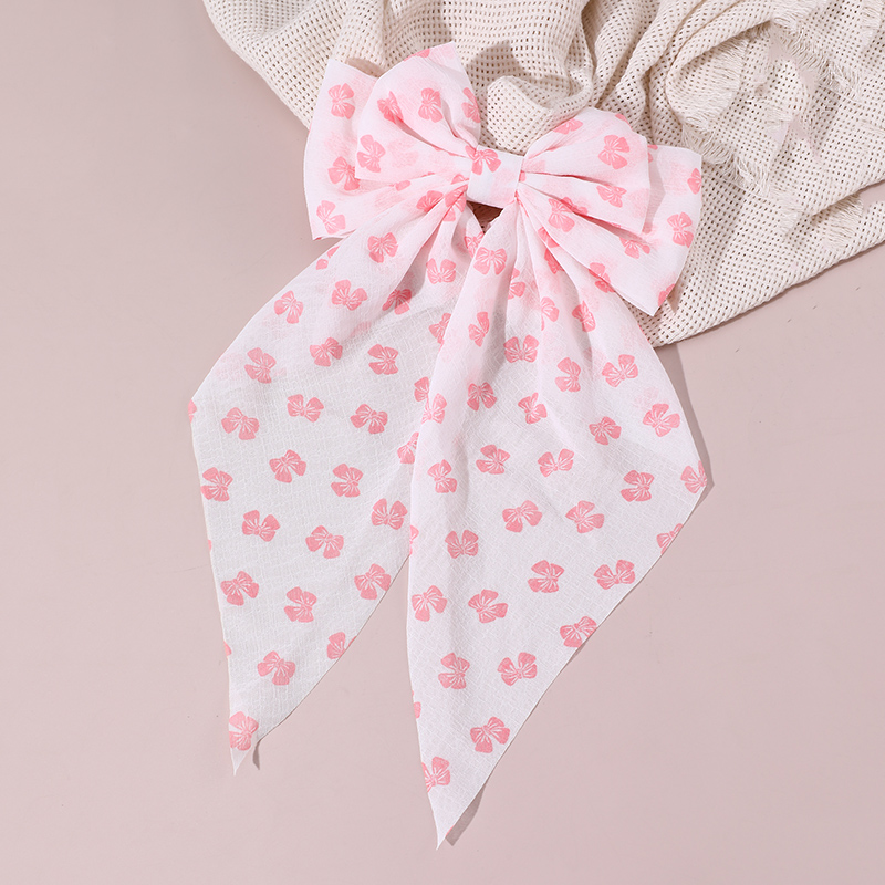 Women's Beach Sweet Simple Style Ditsy Floral Fruit Heart Shape Alloy Cloth Printing Hair Clip display picture 45